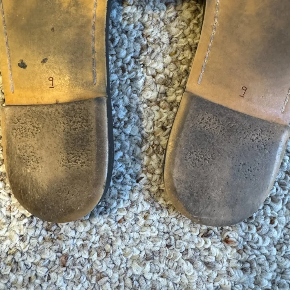 Sam Edelman black slip on sandals with suede strap - women's 9 - Picture 5 of 7